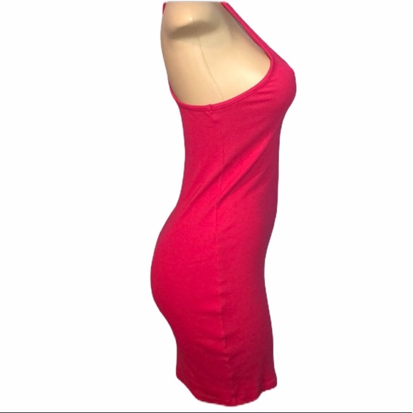 Express Pink Ribbed Racerback Dress Sz S - Picture 6 of 8